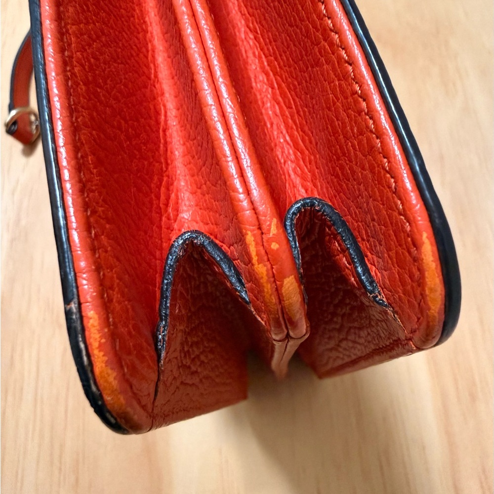 Gucci Orange Leather Shoulder/Crossbody Bag - Picture 4 of 12